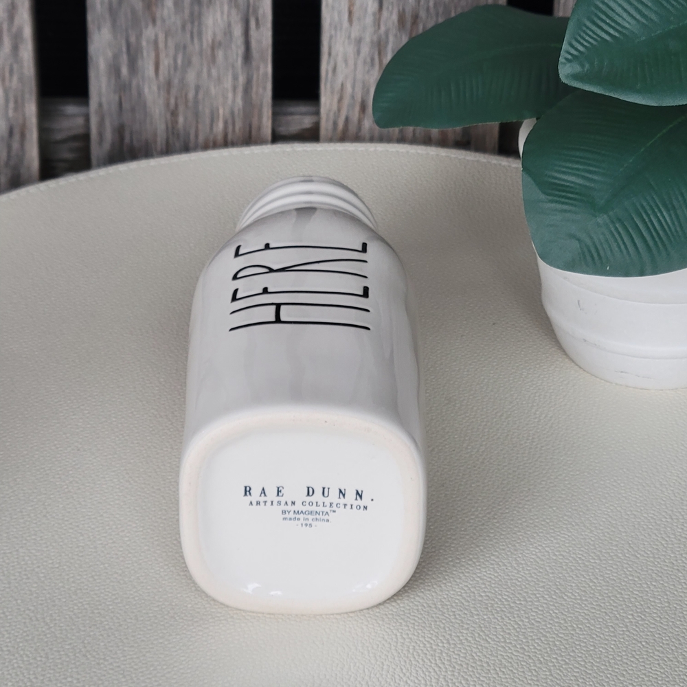 Rae Dunn White Ceramic Milk Bottle -HERE - Picture 5 of 7